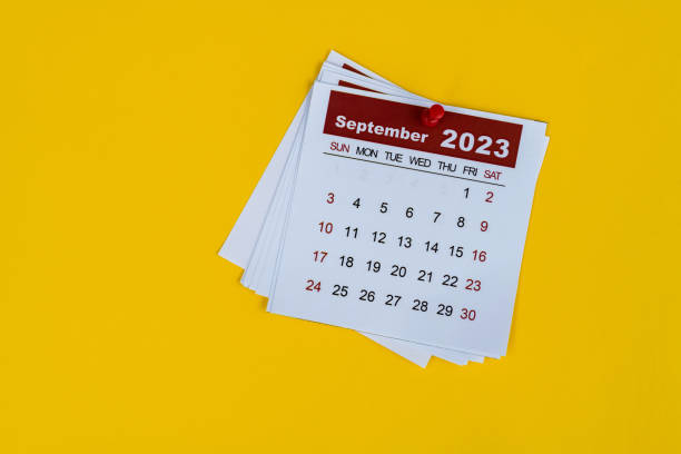 istock Close up of 2023 September calendar 1495275721