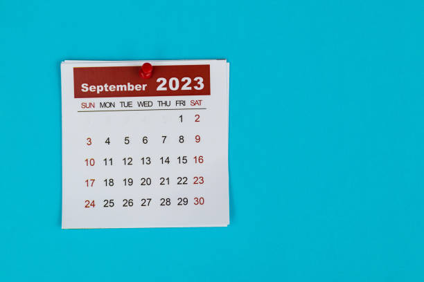 istock Close up of 2023 September calendar 1495275748
