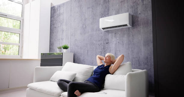 istock Happy Young Woman Relaxing Under The Air 1495275765