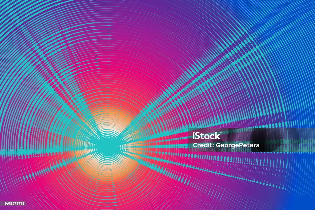 Augmented Reality Background With Light Beams And Zoom Stock ...