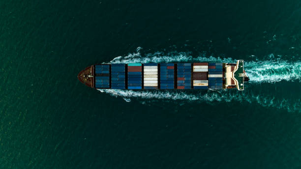 istock cargo container ship carrying in sea to import export goods and distributing products to dealer and consumers across asia pacific worldwide, global business and industry delivery service  by container ship Transport. 1495285096