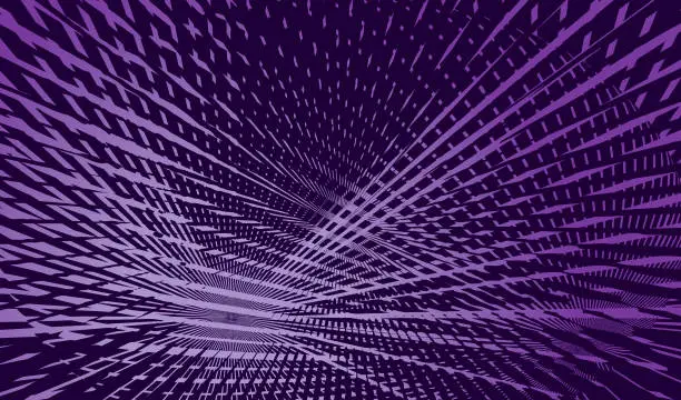 Vector illustration of Futuristic background with light beams