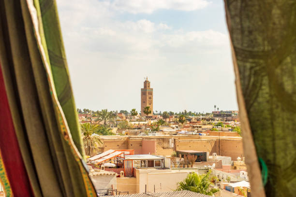 Koutoubia Mosque at Medina District in Marrakesh, Morocco