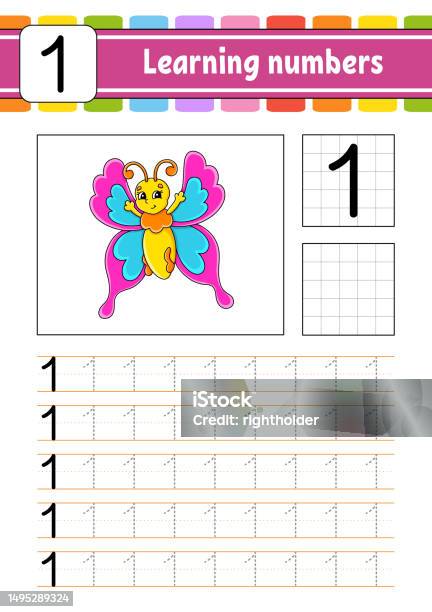 Trace And Write Numbers Handwriting Practice Learning Numbers For Kids ...