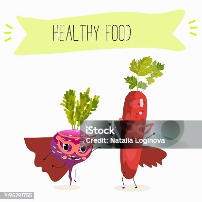 istock Illustration with funny vegetables characters  black swede, Danish swede, red winter radish. Funny and healthy food. Vitamins, salad, cute face food, ingredients. 1495291755