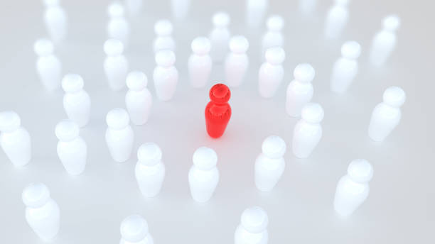 istock Stand out from the crowd in 3D 1495295322