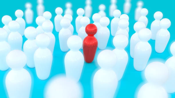 istock Stand out from the crowd in 3D 1495295323