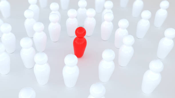 istock Stand out from the crowd in 3D 1495295344
