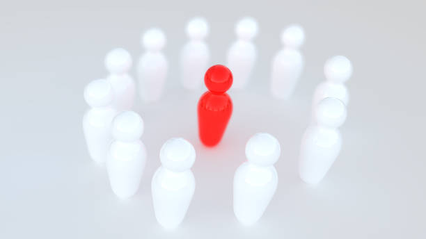 istock Stand out from the crowd in 3D 1495295360