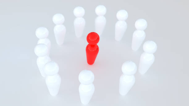 istock Stand out from the crowd in 3D 1495295906