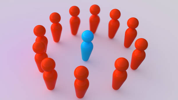 istock Stand out from the crowd in 3D 1495295944