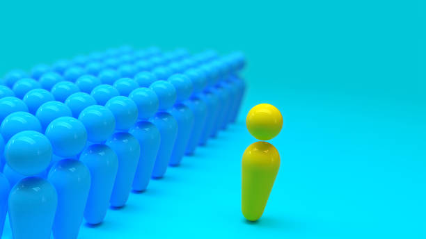 istock Stand out from the crowd in 3D 1495295988