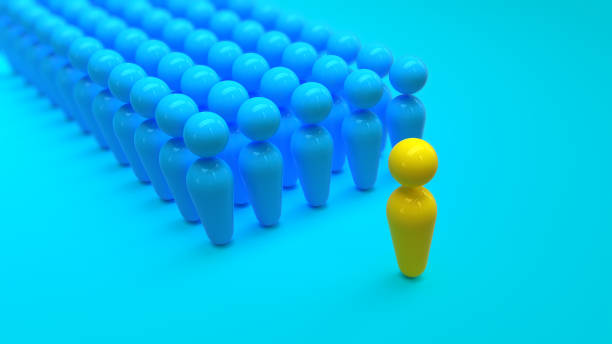 istock Stand out from the crowd in 3D 1495295994