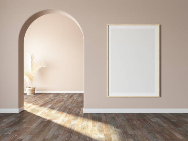 istock Empty Picture Frame on Unfurnished Room's Wall 1495301057
