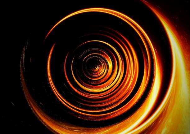 istock Abstract fire flame swirl and black background 1495302458