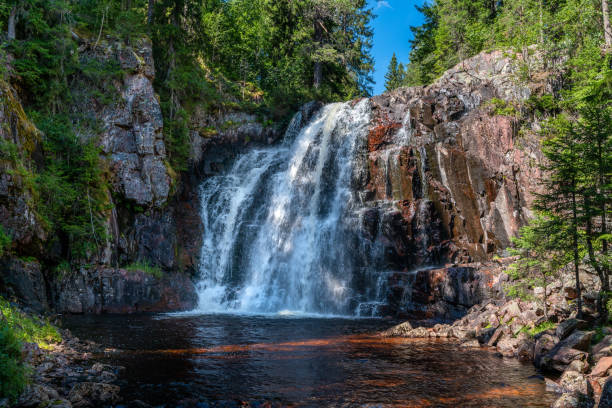 istock Beautiful waterfall in Alvdalen Sweden 1495302702