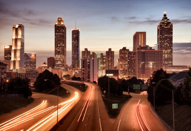 istock Downtown Atlanta Skyline from above. 1495304222