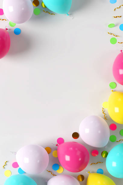 istock Fun colorful balloons vectical copy space composition 1495311635