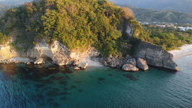 istock Rocky coast of a tropical island. 1495324903