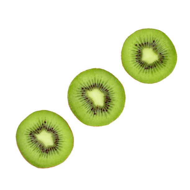 istock kiwi isolated on a white background, top view. 1495328050