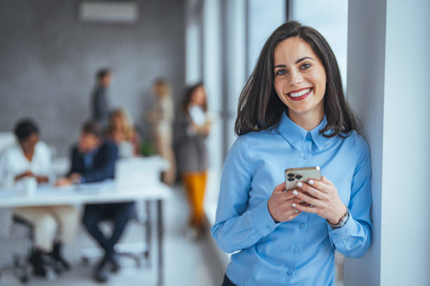 istock Urban happy business woman using tablet computer and working. 1495337232