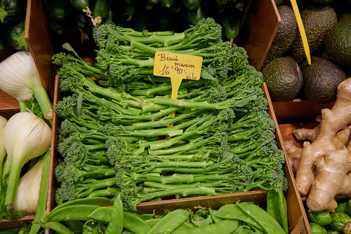 Supermarket shopping grocery vegetables fruits