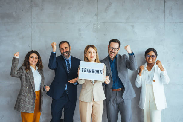 istock Group of successful multiethnic business team 1495338475