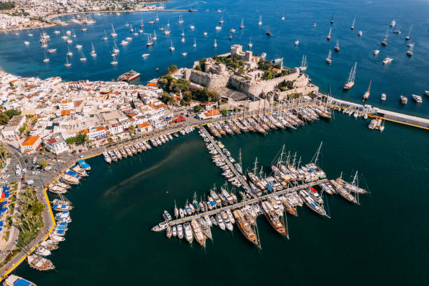 istock Aerial View Bodrum Castle at Turkey 1495340497