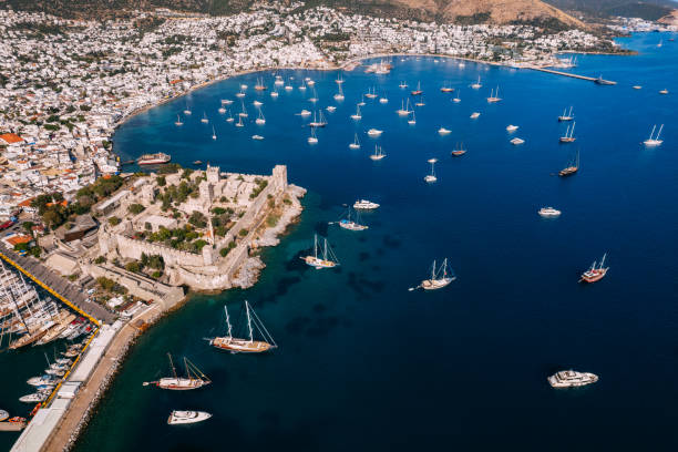istock Aerial View Bodrum at Turkey 1495340520