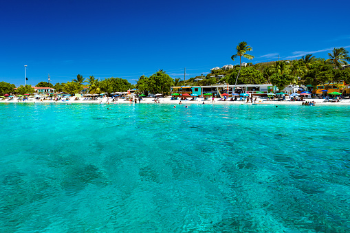 Water view of Coki Point Beach, St. Thomas, United States Virgin Islands