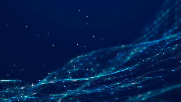 istock Digital technology background. Network connection dots and lines. Futuristic background for presentation design. 3d 1495342702