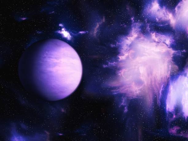 istock Beautiful planet on the background of space. 1495347018