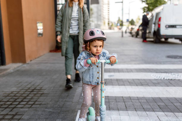 istock City adventure with push scooter 1495354824