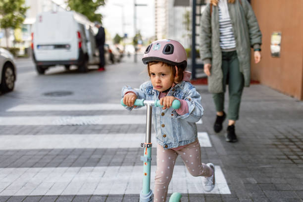 istock City adventure with push scooter 1495354941
