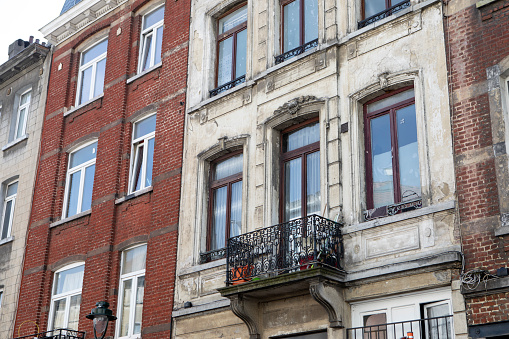 Building in the City of Brussels, Belgium - close to the Midi railway station