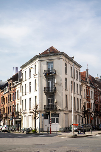 Building in the City of Brussels, Belgium - close to the Midi railway station