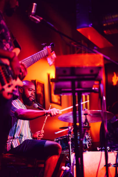istock Drummer musician performing on stage 1495356465