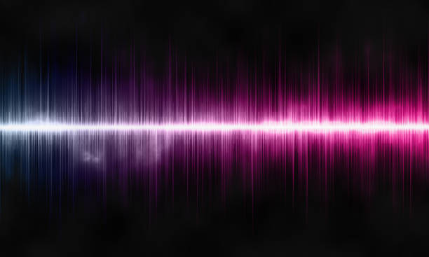 istock Sound waves oscillating with the glow of light, abstract technology background 1495366375