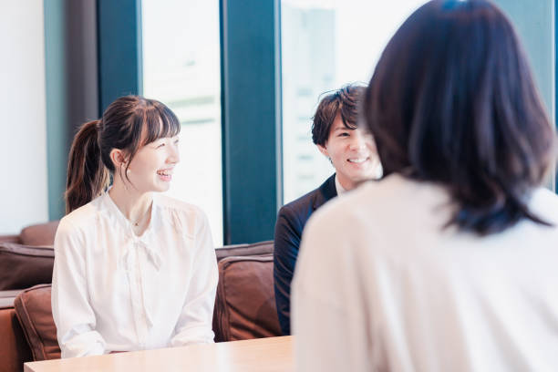 istock Businessperson chatting in a clean office 1495366586