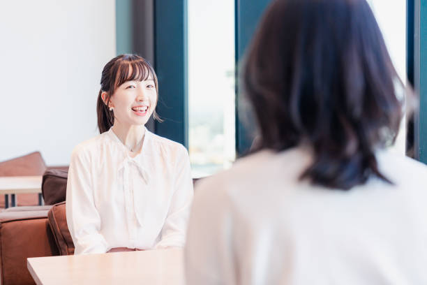 istock Businessperson chatting in a clean office 1495366615