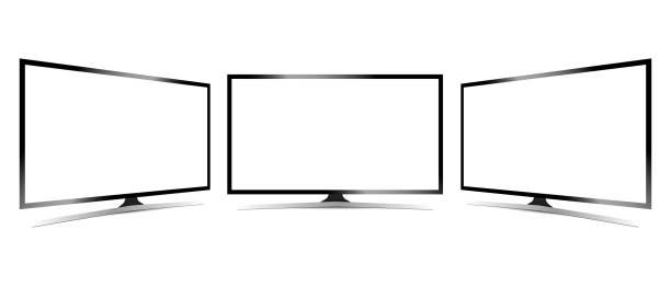 istock Modern TV set on isolated background. Vector realistic tv template. Modern TV monitor. Vector EPS 10 1495373943