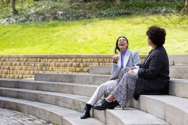 istock Taking A Break Outdoors with My Coworker 1495385766
