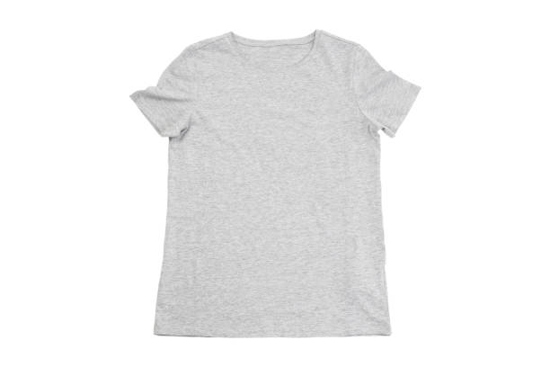 istock Blank gray t-shirt isolated on white background 1495386010