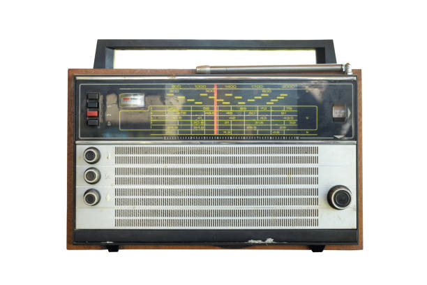 istock 1960s retro radio isolated over white. 1495390537