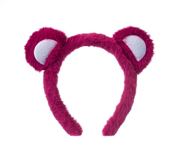 istock Pink cat ears headband isolated on white background 1495400014