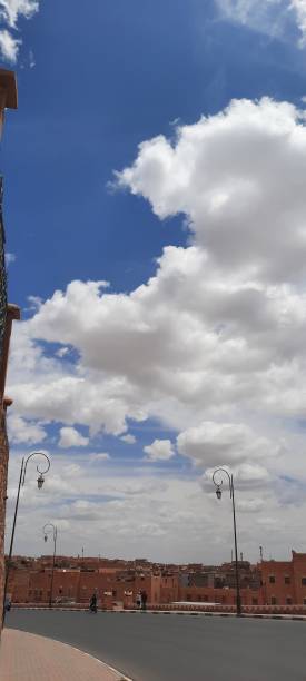 istock A magnificent view of the blue sky adorned with white clouds on a sunny day. 1495400537