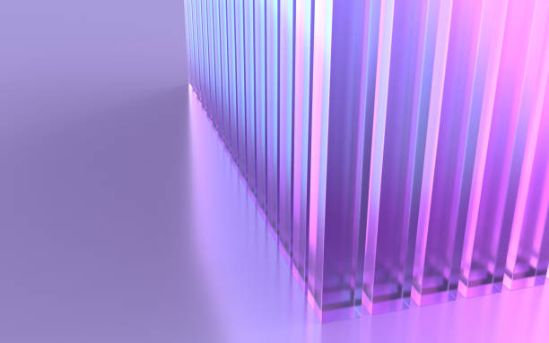 cubic crystal glass abstract
