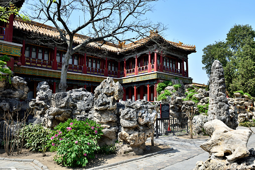 the Royal Garden in Forbidden City Beijing,China