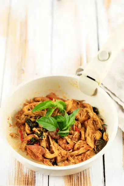 Photo of Ayam Suwir Kemangi, Shredded Spiced Chicken