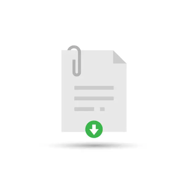 Vector illustration of File Download Icon.